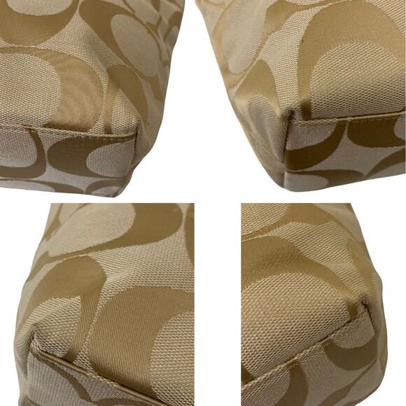 Coach Signature Canvas Tote Bag – Beige / Khaki – Classic Style - Picture 10 of 10